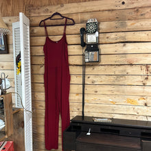 Load image into Gallery viewer, Adjustable Burgundy Jumpsuit
