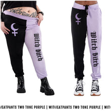 Load image into Gallery viewer, Witch bitch 2 tone sweatpants by Too Fast
