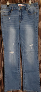 Size 14 distressed bootcut jeans