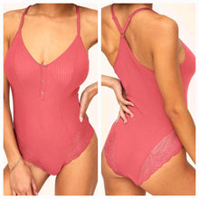 Load image into Gallery viewer, Black, Maroon or Pink bodysuits
