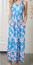 Load image into Gallery viewer, Blue floral maxi
