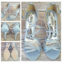 Load image into Gallery viewer, Baby blue satin sandals - Floor model
